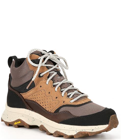 Merrell Mens Speed Solo Mid Waterproof Suede Boots Dillards