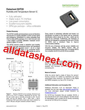 SHT20 데이터시트 PDF List of Unclassifed Manufacturers