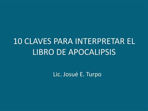 Pdf Claves Para Interpretar El Apocalipsis Dokumen Tips