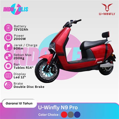 Jual Sepeda Motor Listrik Uwinfly N9 Pro N9pro 2000w 72v32ah Garansi 10