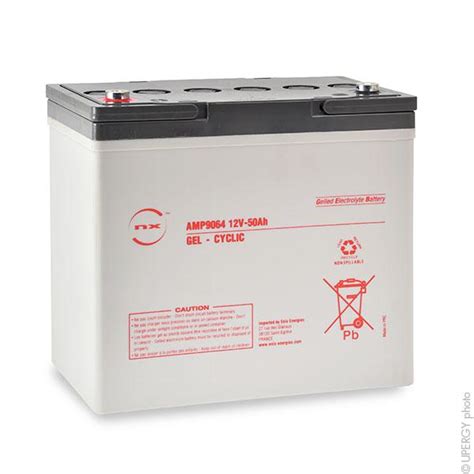 BATTERIE PLOMB ETANCHE GEL NX 55 12 CYCLIC 12V 55AH M6 F