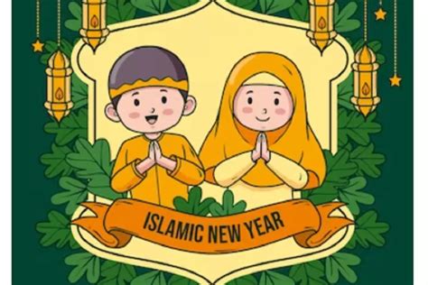 15 Poster Ucapan Selamat Tahun Baru Islam 2023 Gambar Kartun Keren