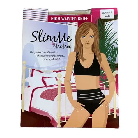 MEMOI SLIMME HIGH Waisted Brief Underwear Nude Queen 2 2X New MSM 101