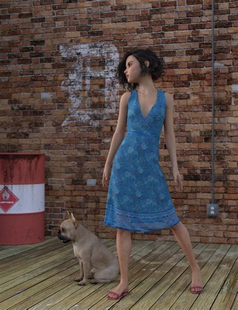 DForce Beachflower Summer Dress For Genesis 8 Female S Render State