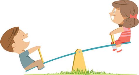 seesaw stock illustrations royalty  vector graphics clip