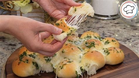 Softest Bubble Bread Cheese Garlic Bread Recipe Super Fluffy No Knead