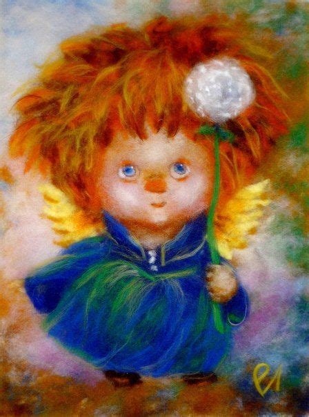 Рыжая. | Причудливое искусство, Картины, Шерсть