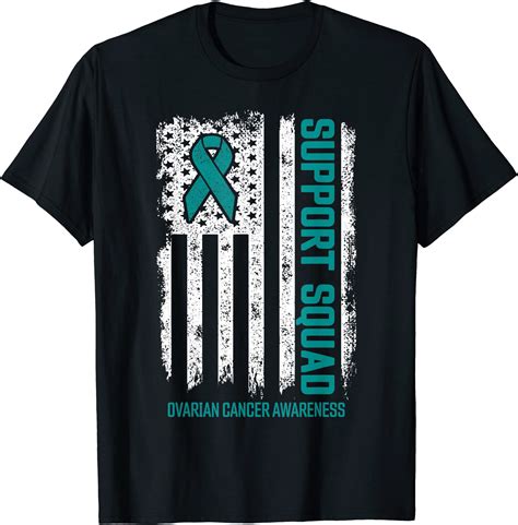 Ovarian Cancer Shirts Support Squad Ovarian Cancer Awareness T Shirt Men Buy T Shirt Designs