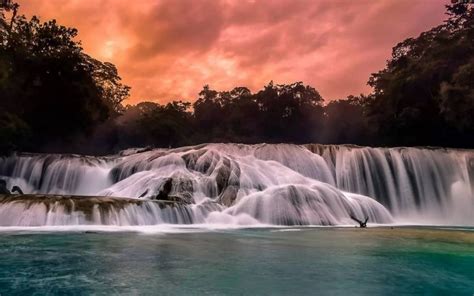 Cascadas De Agua Azul Un Para So Natural De Chiapas