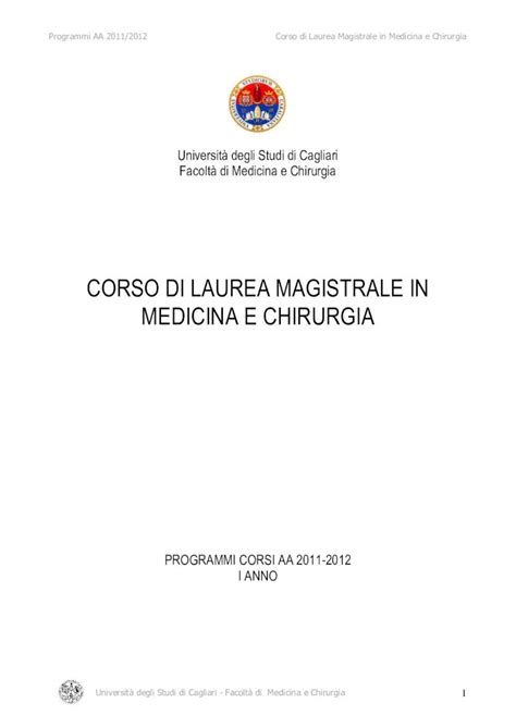 PDF CORSO DI LAUREA MAGISTRALE IN MEDICINA E CHIRURGIA Il DNA