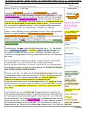 Key Story Of An Hour Annotation Docx Please Read And Annotate