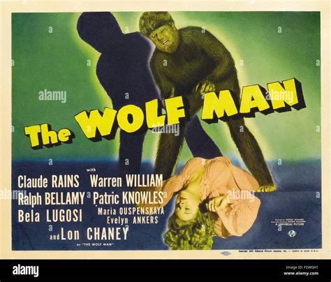 Wolf Man, The (1941) - Movie Poster Stock Photo - Alamy