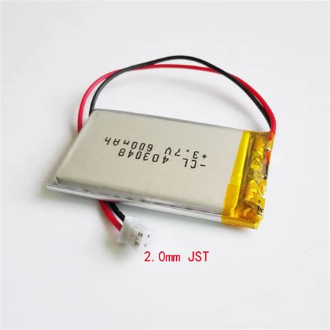 Mah Lithium Polymer Lipo Rechargeable Battery With Jst Ph Pin