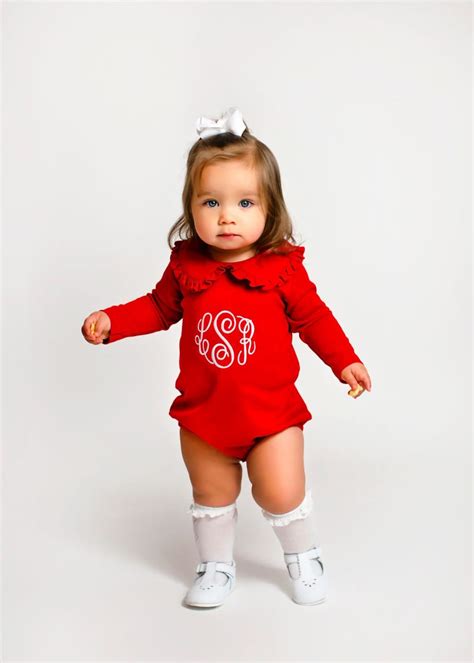 Girls Christmas Outfit, Toddler Girls Christmas Outfit, Monogrammed ...