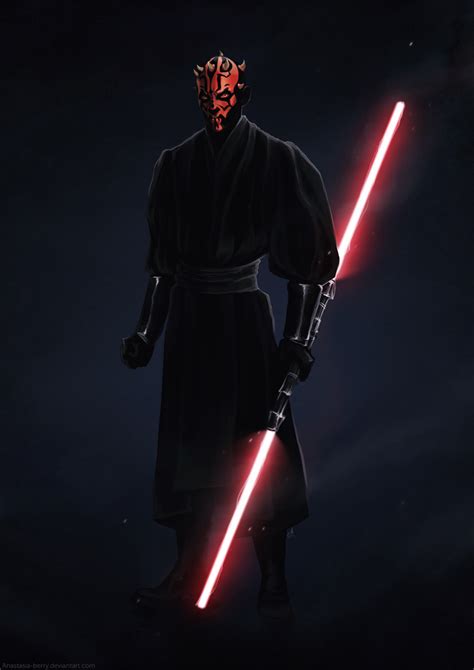 Darth Maul By Anastasia Berry On Deviantart Star Wars Background