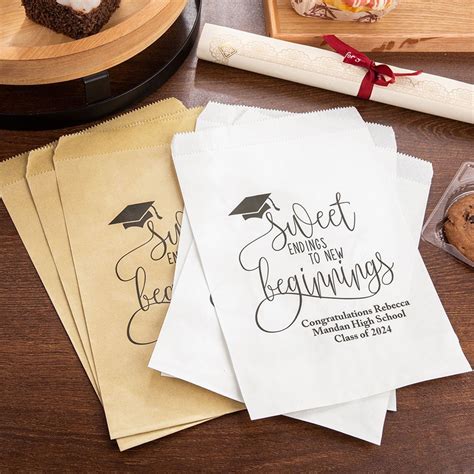 Custom Graduation Favor Bags Set Of 20 Class Of 2024 Cookiecandy