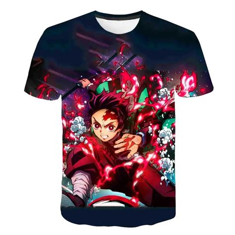 Demon Slayer Kimetsu No Yaiba 3d T Shirt Girls Kawaii Japanese Anime