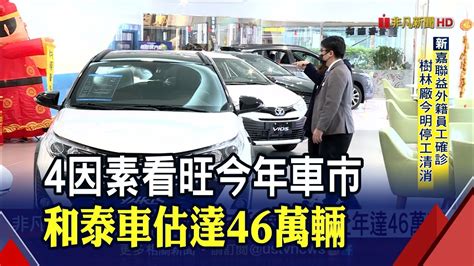 4大因素催動車市 和泰車看旺全年達46萬輛