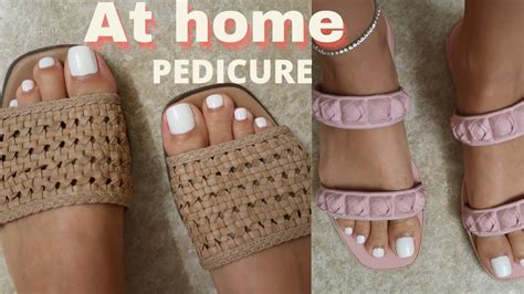 Transform Your Feet At Home From Fugly To Fabulous Diy Pedicure At Home With White Toe Nails