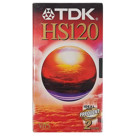 Tdk Hs Vhs Cassette Tape Retro Style Media