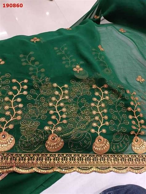 Saree C Pallu Embroidery Design Embroidery Designs Saree Embroidery