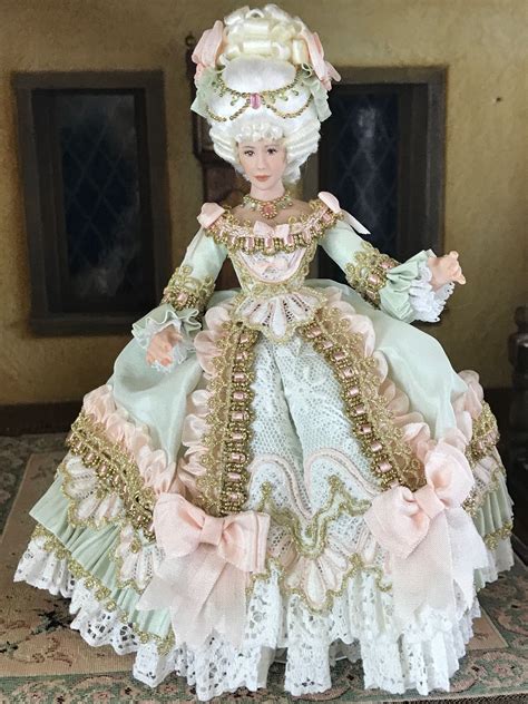 Unknown Artist Marie Antoinette Barbie Gowns Doll Dress Beautiful