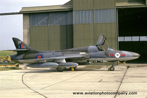 The Aviation Photo Company Hunter Hawker Raf 45 Squadron Hawker Hunter Fga9 Xl61977 1975