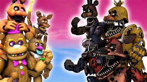 Sfm Fnaf Nightmare Vr Vs Easter Animatronics Youtube