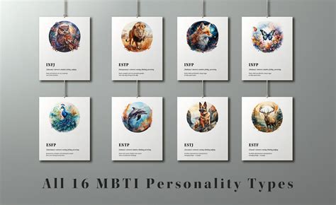 Mbti Infj Spirit Animal Owl Wall Art Psychology Collection Personality