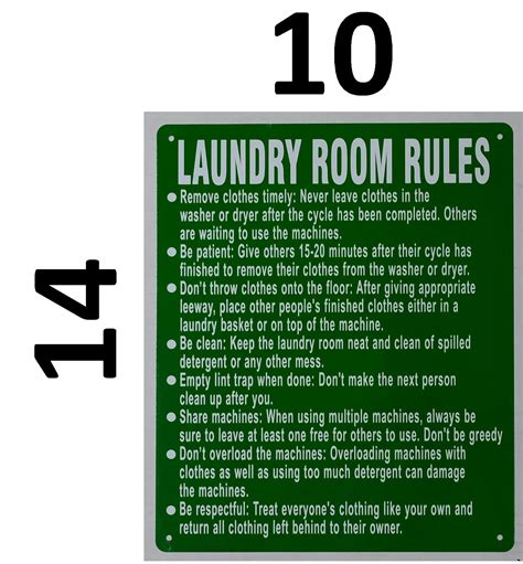 Hpd Signs Laundry Room Rules Sign The Aluminum Hpd Sign For Ny Hpd