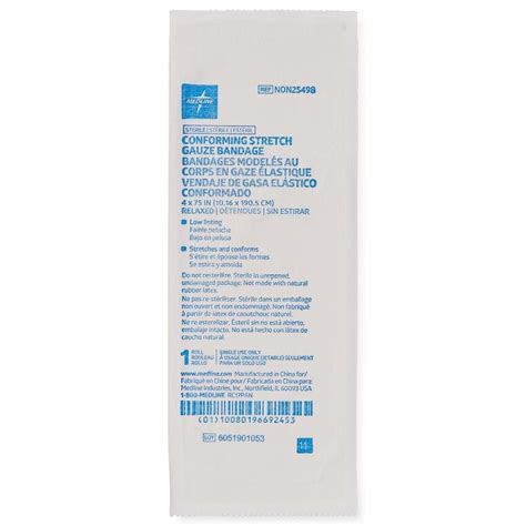 Medline Sterile Conform Stretch Gauze Bandage 4x75 96Ct