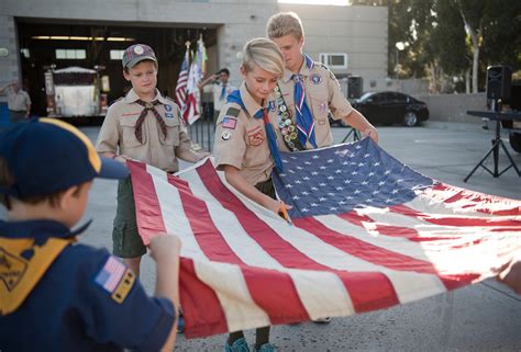 Boy Scouts Retire Flags In Ceremony At Aliso Viejo Fire Station