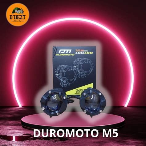 Jual DUROMOTO M5 LAMPU LED TEMBAK FOGLAMP PREMIUM MOTOR MOBIL 60WATT