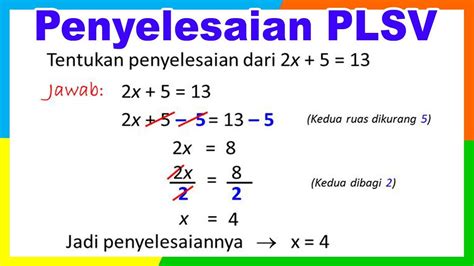 Penyelesaian PLSV YouTube