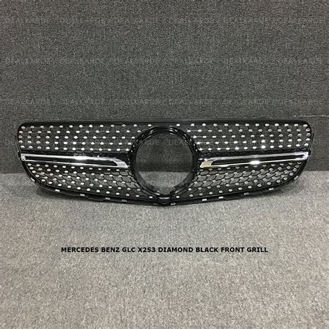 Mercedes Benz Glc X Pre Facelift Diamond Black Front Grill