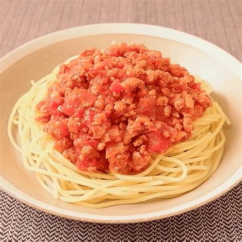 大豆ミートでミートソーススパゲティ 作り方・レシピ クラシル