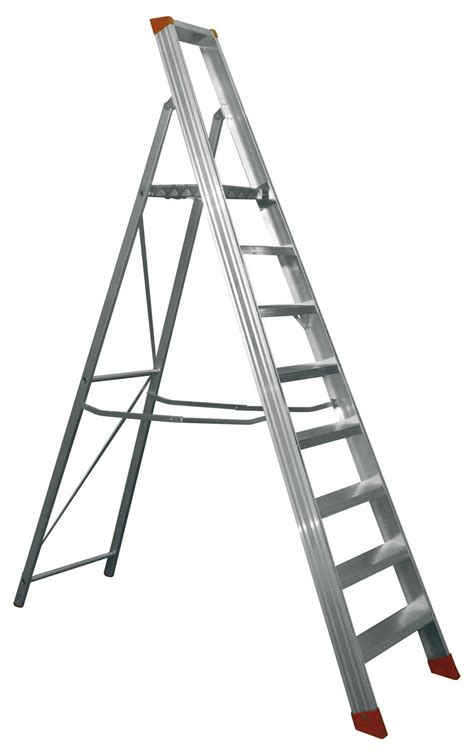 Step Up Aluminium Reinforced Anti Slip Ladder Size Steps Leroy Merlin