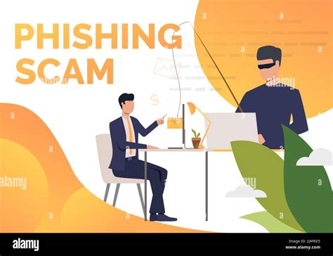 Phishing Scam Poster Template Scammer Hacking Into Corporate Email Server Hacker Attack