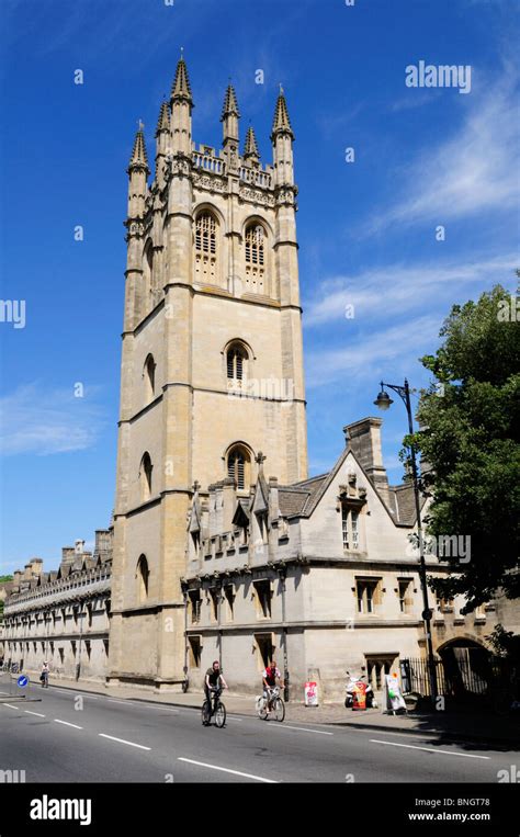 The Great Tower At Magdalen College Oxford England Uk Stock Photo