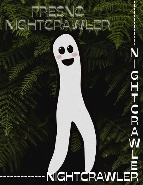 Fresno Nightcrawler Cryptid Printable Poster