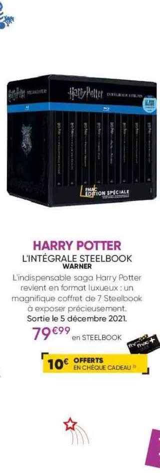 Promo Harry Potter L Int Grale Steelbook Chez Fnac Icatalogue Fr