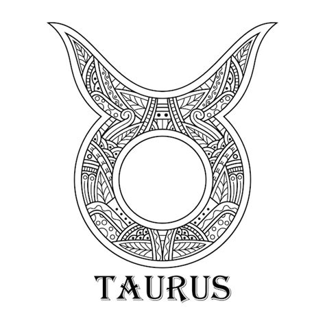 Premium Vector Hand Drawn Of Taurus In Zentangle Style