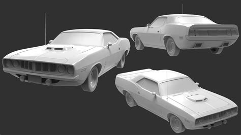 Jose Mundo 1971 Plymouth Barracuda 3d Model