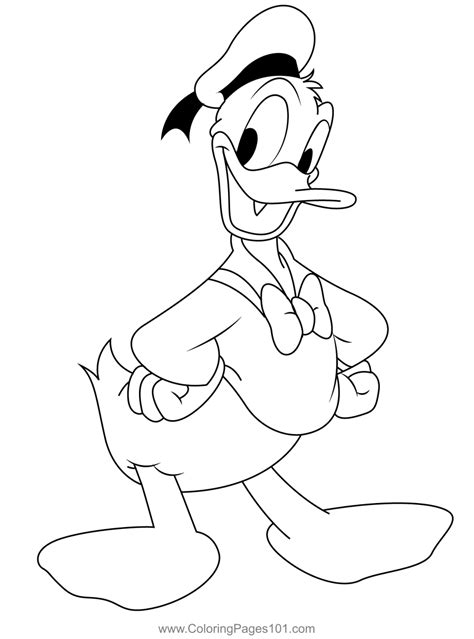 Donald Duck Halloween Coloring Pages