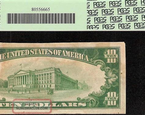 Ef 1928 10 Dollar Bill Gold Certificate Coin Note Paper Money Fr 2400