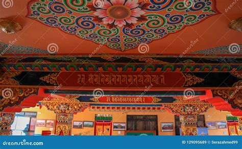 Ceiling of Namo Buddha Monastery in Nepal Editorial Stock Image - Image of asia, buddhist: 129095689