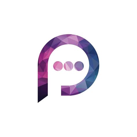 Letter P Chat Bubble Communication Logo Bubble Chat With Initial