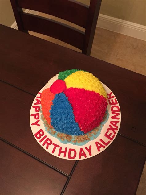 Beach Ball Birthday Cake Made By Melia Healy Beach Ball Birthday