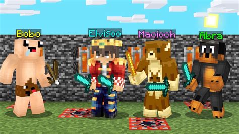 WIELKA WOJNA z BOBO o WIOSKĘ w Minecraft Abra Bobo Macioch