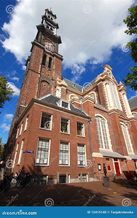 La Iglesia De Westerkerk En Amsterdam Foto De Archivo Imagen De